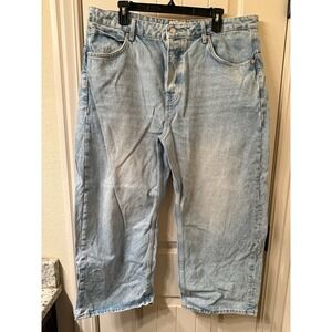 We The Free Free People Deep Trance Dropped Boyfriend Jeans Sweet Dreams Size 33